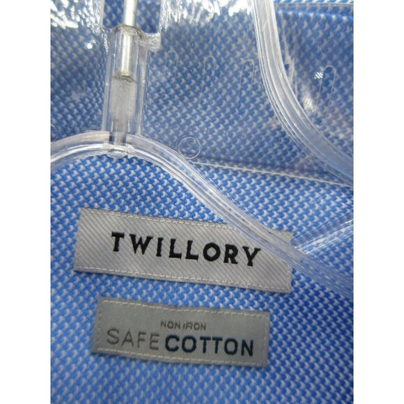 Twillory Shirt 15 Button Up Safe Cotton Printed Non Iron Cotton NWOT - Picture 9 of 12